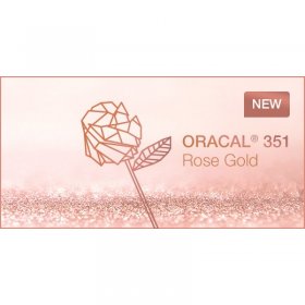 Oracal 351 chrome Rose Gold (both sides) 12" X 24" sheet