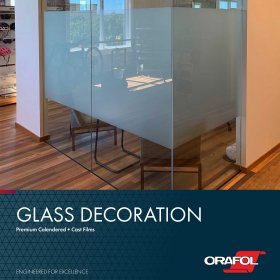 Orafol 8710 Dusted windows film, 12" x 1 yard,