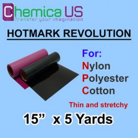 HotMark Revolution for Nylon Cotton Polyster-Stretchy 15"x5Y