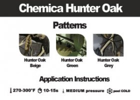 Chemica Fashion Hunter Oak Heat Transfer Vinyl 6" x 15" craft