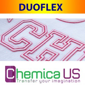 Chemica DuoFlex Dual Color Raised Heat Transfer Vinyl - Sheets