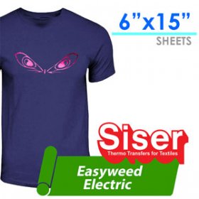 Siser foil finishes Electric Heat Transfer 6"X15"