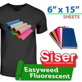 Siser Neon Fluorescent craft sheet 6"X15"