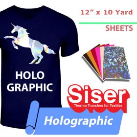 Siser Holographic Heat Transfer 12 in x 10 Yards