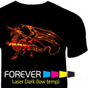 Forever Laser Dark (NO CUT) T-shirt Heat Transfer 11 x 17