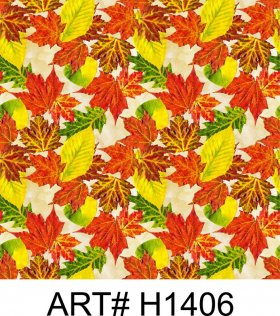 Autumn leaves Printed Patterns Sticker Vinyl Film ART# h1406