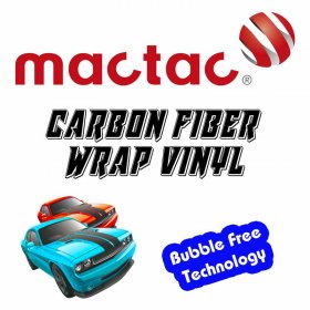Car Wrap Mactac Premium Cast Carbon Fiber - 24" x 36" Black