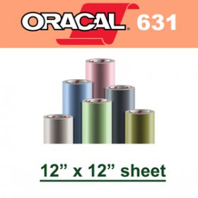 Oracal 631 Matte Removable Adhesive Vinyl Film 12" X 12"