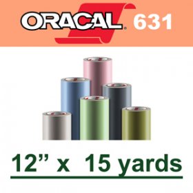 Oracal 631 Matte Removable Adhesive Vinyl Film 12" x 15 Yard