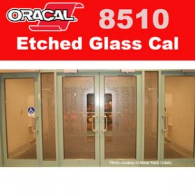 Oracal 8510 Etched Glass Film - Silver 12" x 24" sheet