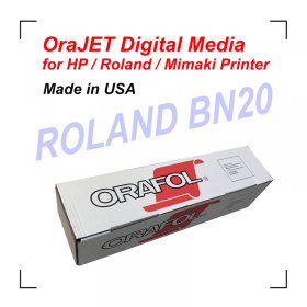 ORAJET 3640 - 3mil, 20 in x 50 Yard printable media for Roland BN/Mimaki/HP latex
