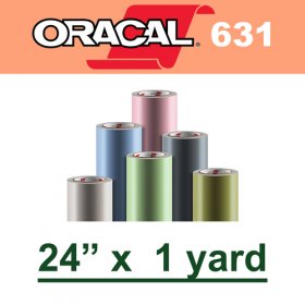 Oracal 631 Matte Removable Adhesive Vinyl Film 24" x 1 Yard