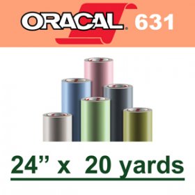 Oracal 631 Matte Removable Adhesive Vinyl Film 24" x 20 Yard