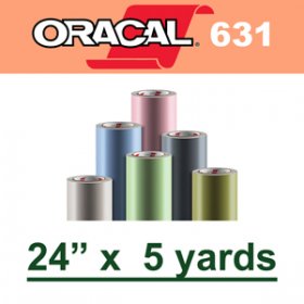 Oracal 631 Matte Removable Adhesive Vinyl Film 24" x 5 Yard