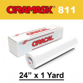 Oracal 811 24" x 1yd Paint Mask Stencil, Opaque White