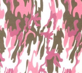 12" x 12" Army Camouflage PINK HTV Patterns