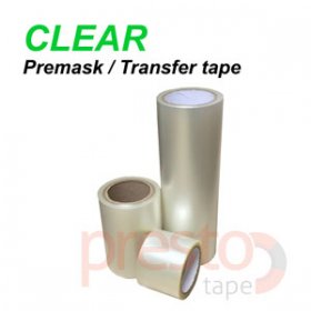 3'' x 100FT PRESTO Application Transfer tape Premask - Clear