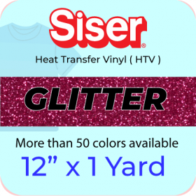 Siser Glitter Heat Transfer Vinyl (HTV) 12" x 1 Yard