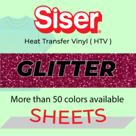 Siser Glitter Heat Transfer Vinyl (HTV) 12 x 12