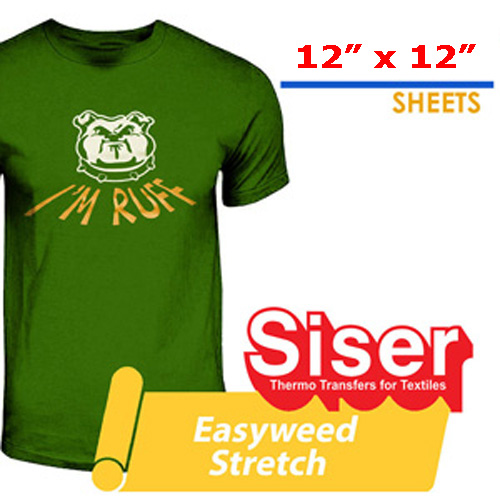 Siser Easyweed Super STRETCH Heat Transfer Craft 12\"X12\"