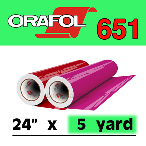 Oracal 651 Intermediate Permanent Vinyl 24\" x 5 yard
