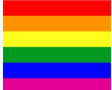 LGBT FLAG 12" X 12"HTV PATTERN