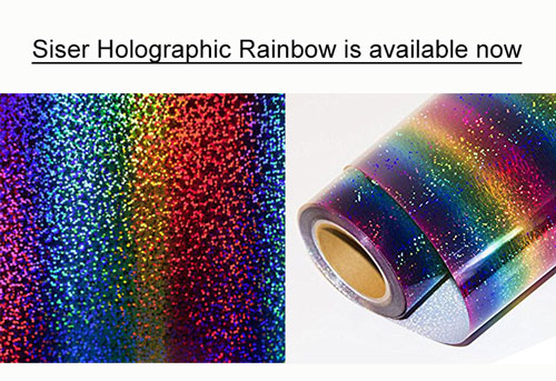 Rainbow Siser Holographic Heat Transfer Vinyl (HTV)